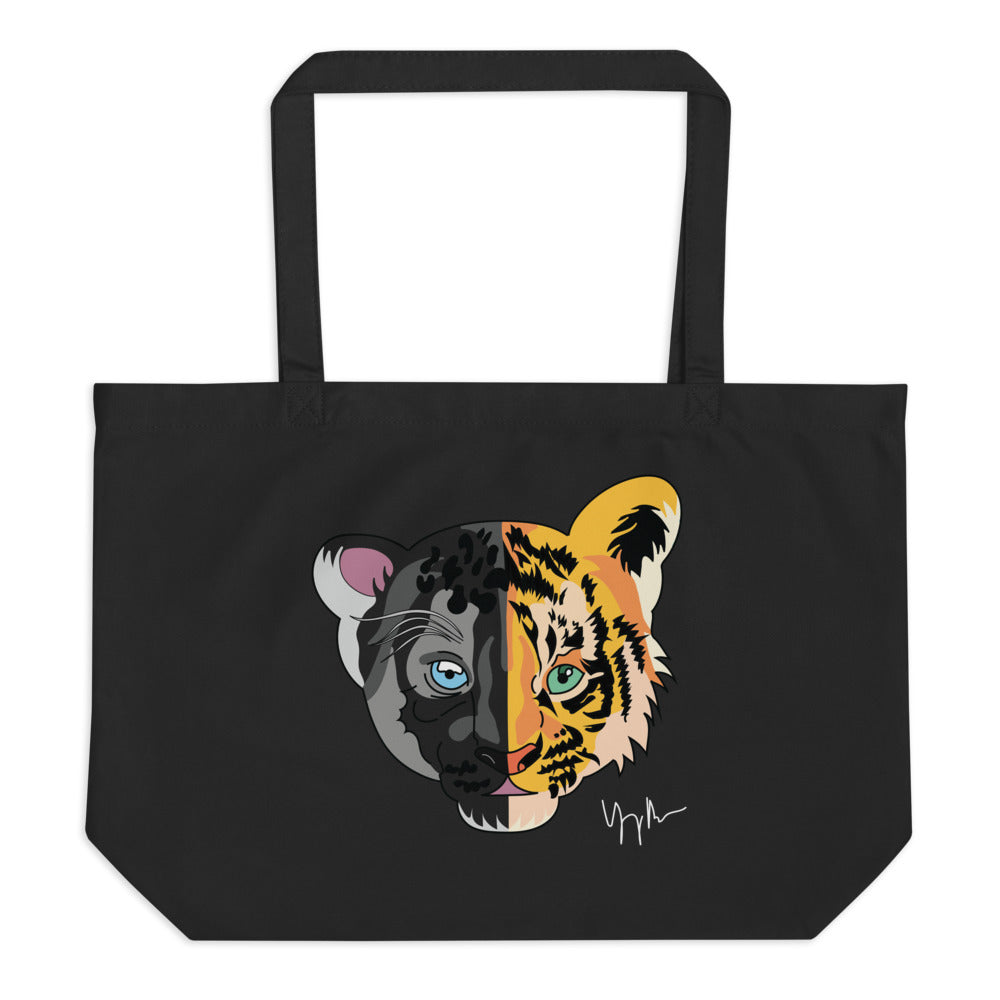 Large organic tote bag